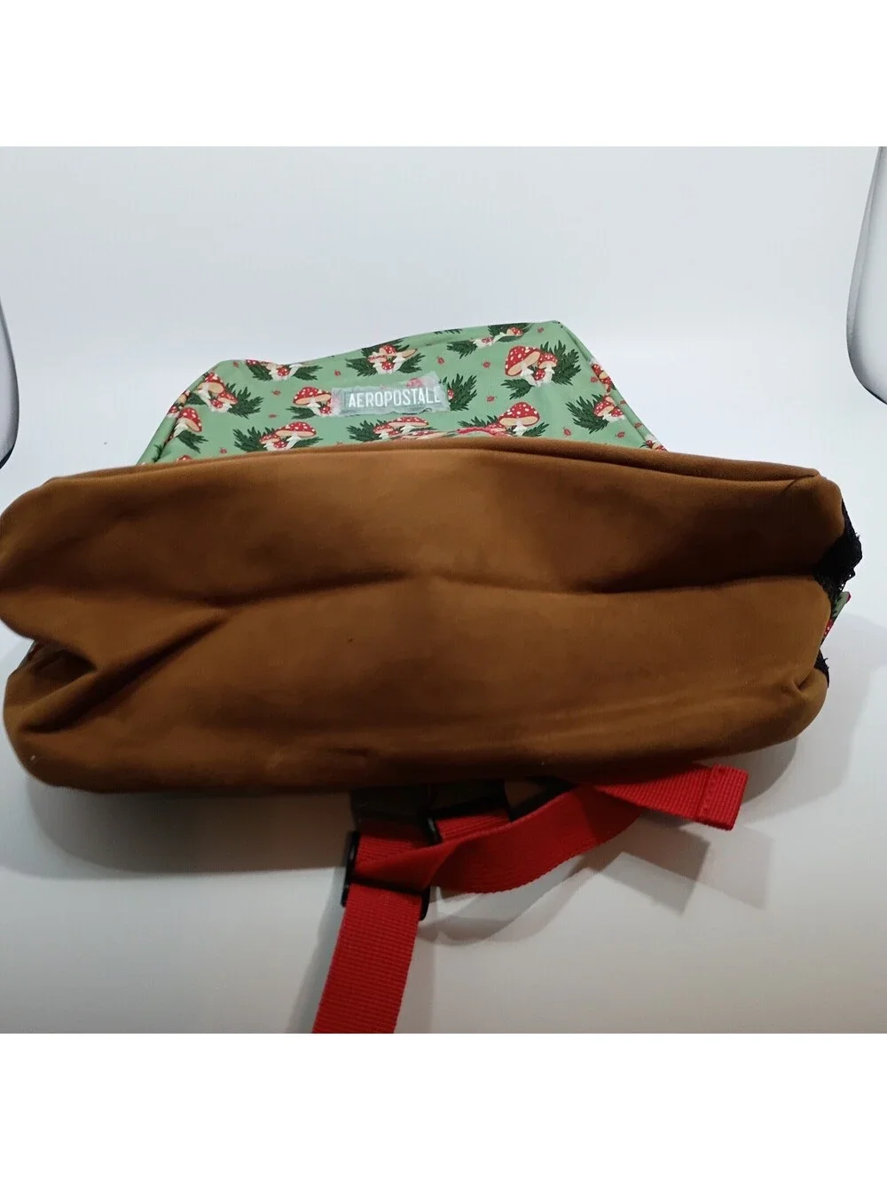 Aeropostale Mushroom Backpack Fern Toadstool 16.5” Cottage Back To School NWT